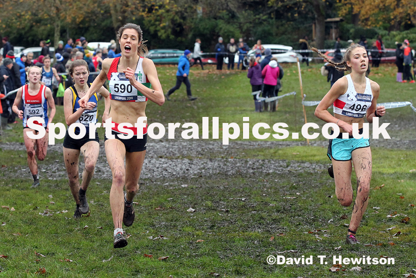 Womens under-17s and under-20s, 2019 European Cross Country Trials and British Cross Challenge, Sefton Park, Liverpool.  Photo: David T. Hewitson/Sports for All Pics